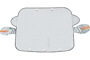 SHIRENE Protector Parabrisas Hielo,Cubierta de Nieve Magnético para Parabrisas Cubre Lunas Coche Hielo Parasol Delantero Coche Protector de Parabrisas con Magnético para Coche SUV Funda Universal