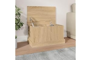 INLIFE Cassapanca in rovere Sonoma, 50 x 30 x 28 cm, materiale in legno, 8,7 kg, 816499