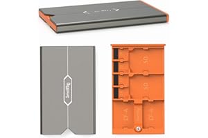 SMALLRIG Uchwyt na kartę SD Etui do przechowywania kart pamięci 8 gniazd na 2 karty SD + 2 karty CFexpress typu A + 4 karty TF - 4107