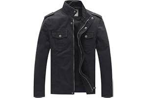 WenVen veste militaire homme blouson militaire homme été veste homme printemps blouson coton homme veste legere homme été blouson homme léger veste veste pour le printemps homme