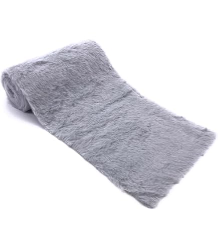 Chemin De Table Aspect Fourrure - 28 X 200 Cm - Ruban En