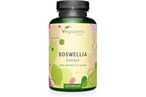 Vegavero BOSWELLIA SERRATA | 9450 mg 15:1 Extract 85% Boswellic Acids | NO Additives | Indian Frankincense Gum Resin Extract | Supports Healthy Bones and Joints | 120 Capsules | Vegan