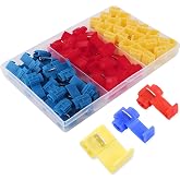 CESFONJER 54 Pcs Quick Splice Connectors Kit | Self-Insulated Connectors | Cable Terminals | Red 20 pieces Blue 20 pieces Yel