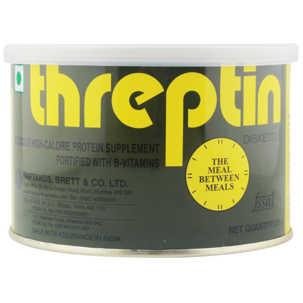 Threptin Protein Diskettes| Healthy Snacks for Men and Women - 275g, High Protein Diskette enriched with Casein Protein, Esse