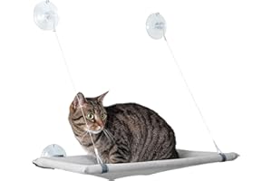 Karlie Flamingo Window Lounger pour Chat Gris 51.5 x 31 x 2.5 cm