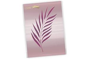 CraftStar Palm Leaf Stencil - Reusable A4 Mylar Palm Frond Template