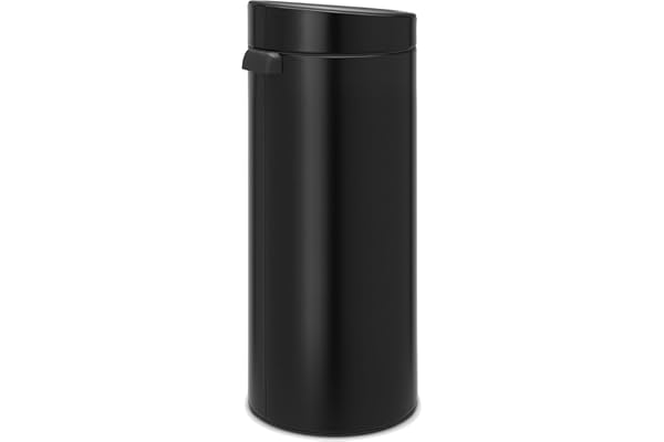 Brabantia - Poubelle Touch Bin unie 30 litres - Noir mat - 115301