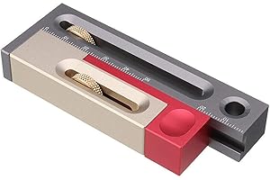 DASNTERED Saw Slot Adjuster Mortise and Tenon Tool, Seam Adjustment Measuring Block Making Seam Adjustment Controller Table Woodworking Tool