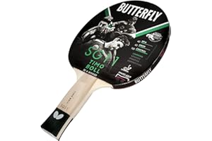 Butterfly SG11 - Racchetta da ping pong, colore: Nero e Rosso