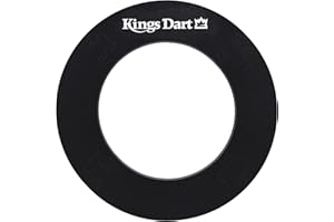 ‎KINGS DART Kings Dart Surround Collection Ring, Backboard for Dartboards with Diameter of 45 cm, Protection for Wall and Darts, Soft Plastic, Black, Red or Grey, 72 x 72 cm, Weight: 1 kg