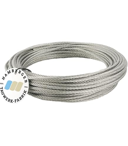 Kit Câble Acier Galvanisé 6x19 - 40m, 5mm, Avec 6 Serre-câbles Et 2 Tendeurs