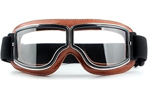 LANDSCAPE LIGHTS2K Harley Lunettes de Moto Vintage Anti-Poussière Coupe-Vent - Masque de Motocross Rétro Pour Vélo