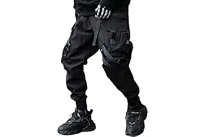 XYXIONGMAO Spodnie Techwear dla mężczyzn, japońskie spodnie streetwear, gotyckie, czarne, spodnie cargo, joggery, modne spodnie tripp