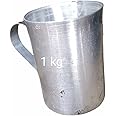 A S Milk/Liquid Measuring Milkman Aluminium Cups Scales Liter for 1Kg 1 PIS, Pure 1 kg Scales