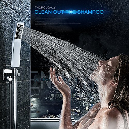 S R SUNRISE moderne Handbrause wasserfall Badezimmer silber anti-kalk-Düsen Duschkopf messing chrom SRSH011 - 5