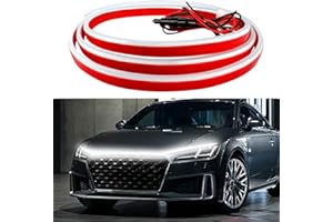 LCXECNW Car Hood Light Strip,Dynamic Car LED Strip Light,70 Inches Car LED Strip Light,Exterior Flexible Daytime Running Light Strip for Cars,Truck,SUV(White)