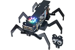 ‎FREENOVE Freenove Robot Ant Kit (Compatible with Arduino IDE), Dot Matrix Expressions, Ultrasonic Obstacle Avoidance, Colorful Lights, App, STEM Project