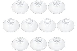 Pawfly 10 Stück Saugnäpfe 4,5 cm Klarer Plastiksaugnapf Für Hausorganisation Und Dekoration Starke Selbstklebende Saugnapfhalter Für Küche, Bad, Fenster Und Glastür