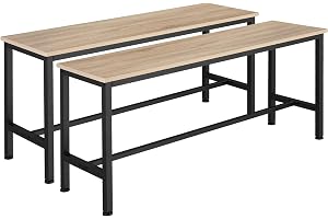 2 bänkar Fairfield (industriellt ljust trä)