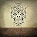 Produktbild Sugar Skull Wall Decal Skull Wall Sticker Sugar Skull Version Wall Graphic Vinyl Men's Room Wall Art Decoration Black by DigTour WallArt