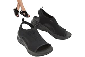 Rianpesn Sandalias Mujer Elegante Verano | Sandalias Deportivas Ortopédicas Para Mujer | Mujer Hollow Out Slingback | Sandalias De Playa Sandalias Para Caminar Para Mujer