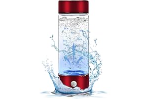 EVISTR Hydrogen Water Bottle Water Purifier Generator - 420ML Portable Hydrogen Ion Water Machine for Clean and Healthy Drinking, Rechargeable Hydrogen Rich Glass Cup for Home Travel Office