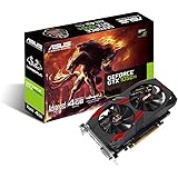 ASUS Cerberus-GTX1050TI-A4G Gaming Grafikkarte (Nvidia, PCIe 3.0, 4GB GDDR5 Speicher, DVI, HDMI, Display Port)
