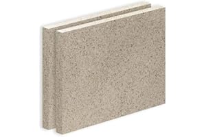 H&M GERMANY Vermiculite Platte Schamott-Ersatz für Kamin-Ofen Feuerraum Auskleidung SF600 400x300mm 25mm Stärke Temperaturbeständig bis 1100 °C mind. 600kg/m³ Rohdichte (x2)