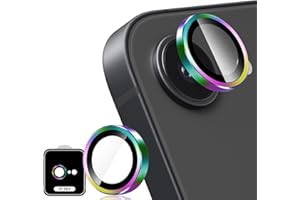 Holilo Kameraschutz für Panzerglas Kamera Schutzfolie für iPhone 16e, 2 Stück Anti-Kratzen 9H Härte LinseBlasenfrei Displayschutzfolie Hartglas Kameraschutz-Regenbogenfarben