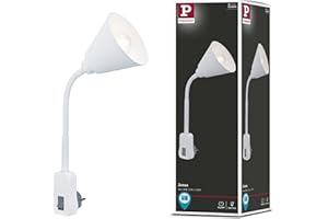 Paulmann Junus Lampe à fiche secteur Avec bras flexible Lampe enfichable gris