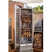 SMOKI-Räuchertechnik - Forno di affumicatura isolato, in acciaio INOX AiSi43, dimensioni: 120 x 39 x 33 cm