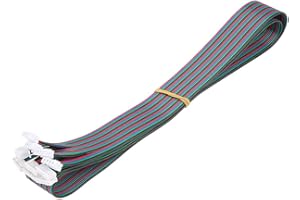 YOSOO HEALTH GEAR Hochwertige 5 Stück Schrittmotor Kabel 4 Polig Mit Xh2.54 Stecker Ph2.0, Kompatibel Nemg26/Nemg27 Motoren, 1M Länge Robustes Design Für Industrielle Anwendungen Und Präzise Steuerung