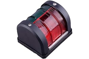 DONGMAO Navigation light Marine 12V 100mA Bi-Color Red Green ABS Plastic Housing Navigation Side Light Bow Light Boat Yacht