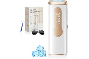 TIIMAGIC IPL Geräte Haarentfernung Laser mit Gefrierfunktion, Schmerzfreie Haarentfernungsgerät mit HR/SC/RA Erweiterte Funktionen, 999,900 Lichtimpulse und 9 Stufen für Körper, Gesicht, Bikini