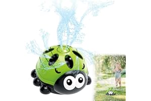 ZDQC Ladybird Water Sprinkler for Children, Green, Play-Natural, Unisex, Children