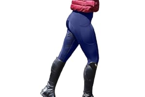 Mymyguoe Pantalones ecuestres Cintura cómodos Parches de Rodilla para Montar Pantalones de Montar, Silicona, Transpirables, ecuestres Mallas Deportivas para Montar a Caballo para Hombres y Mujeres