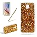 Produktbild Girlyard Silikon Glitzer Hülle für Samsung J5 2017, Luxus Variable Farbe Pailletten Muster Shinning Case Weiche TPU Bling Backcover Ultra Dünn Flexibel Rubber Etui und Anti Rutsch Kratzfeste Schutzhülle für Samsung Galaxy J5 2017 - Gold