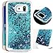 Produktbild Samsung S7 Edge Glitzer Hülle,Schutzhülle Samsung S7 Edge Hülle Transparent Hardcase,Samsung S7 Edge Flüssige Case,3D Kreative Liquid Bling Hülle Case Hülle für Samsung S7 Edge,Dynamisch Treibsand Flüssige Fließend Wasser Bling Bling Glitter Glitzer Glanz Sparkle Klar Hart Plastik Tasche Kristall Handytasche Rückseite Hülle Schale Etui Für Samsung S7 Edge