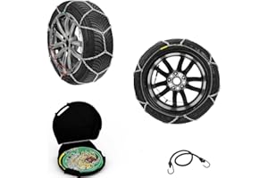 farbrothersonline CHAÎNES À Neige 255/45 19po pour Roues avec Jante 19po Paire DE Chaines A Neige pour PNEUS Maille 12 MM APPROUVÉE pour Roues Glace CÂBLE en Acier Inoxydable