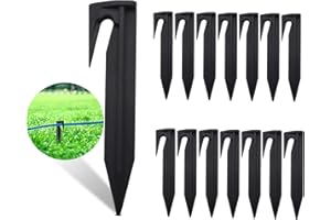 SUPRBIRD Picchetti per Robot Tagliaerba,Picchetti per fissaggio filo perimetrale robot rasaerba,set da 100,ganci per picchetti, chiodi per robot tagliaerba,compatibile con Gardena Husqvarna Worx Bosch