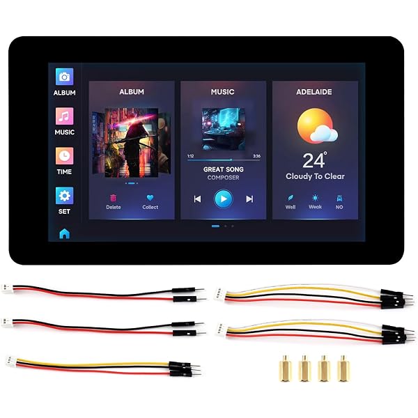 Écran Tactile Nextion Intelligent 5 Pouces – TFT LCD Capacitif – Pour Arduino, Raspberry Pi (NX8048P050-011C)