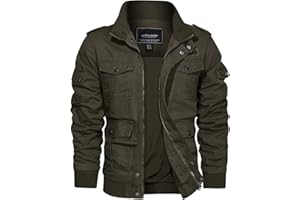 EKLENTSON Herren Arbeitsjacke Workwear Übergangsjacke Cargo Jacke mit Vielen Taschen