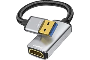 THANDBLE USB to HDMI Adapter 1080P 60Hz, USB A 3.0 to HDMI Adapter for Monitor, TV, Projectors, Compatible with Mac OS Windows 7/8/10/11 - Requires Driver Installation