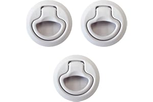 Haasweller 3X Pull Lock Möbelschloss wie Push Lock weiß Schloss für Wohnmobil Camper Ausbau Druckschloss