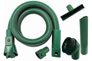 PIESSEONLINE 1 Tubo Flessibile + Set Accessori Folletto VK 120 121 122 130 131 135 136 140 150, 220 W, 1 Liter, 74 Decibel, Plastica, Verde