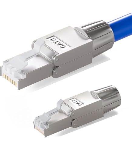 AVNSCNK Lot De 4 Fiches Cat 7 RJ45 NS-7 Vers Borne De Coupe (LSA