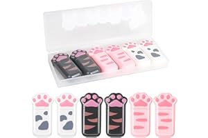 XWCHASA Mini korektor w rolce, 6 sztuk, nietoksyczna taśma korygująca łapy kotów, mini kompaktowa, nietoksyczna, przyjazna dla środowiska i zatwierdzona przez FDA, odpowiednia dla słodkich dziewcząt