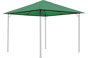 QUICK STAR Quikk Star Tonnelle de Jardin avec Toit de Rechange Vert Vieilli 250 g 3 x 3 m