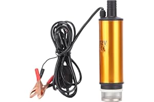 Ymiko Mini Pompa Sommersa Elettrica 12V 51mm DC 30L / Min Pompa Sommersa Portatile per Il Trasferimento del Carburante Pompa Elettrica Acqua Olio per Cherosene Acqua