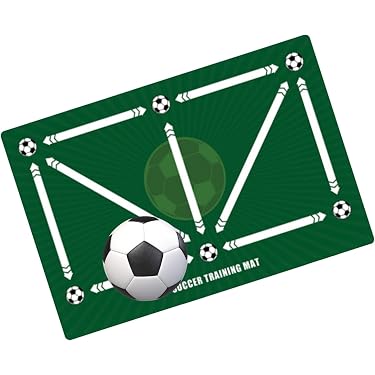 Alfombra Entrenamiento Fútbol 90x60 Cm - Antideslizante, Silenciosa, Con Cinturón Ajustable